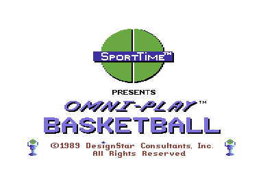 Omni-Play Basketball screenshot 3 for Commodore 64